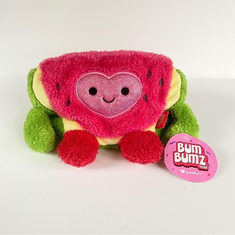 Bum Bumz Weston The Watermelon 7.5" Plush Sweetbumz Collection NWT